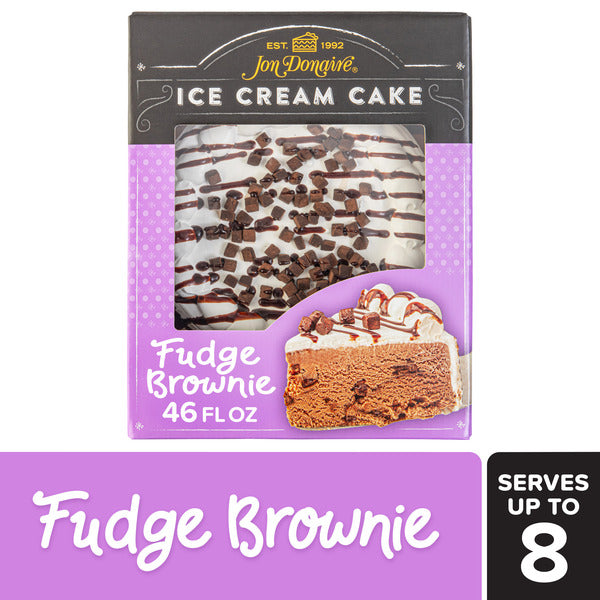 JON DONAIRE Fudge Brownie Ice Cream Cake, Serves 8  DestGlow