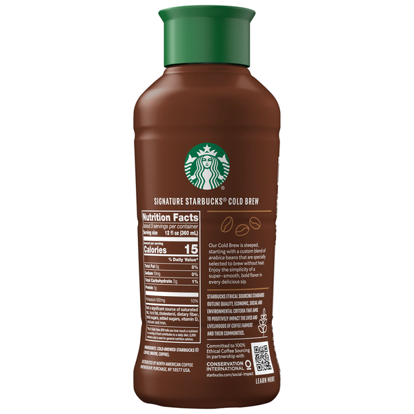 Starbucks Coffee Beverage, Premium, Black, Unsweet, Cold Brew  DestGlow