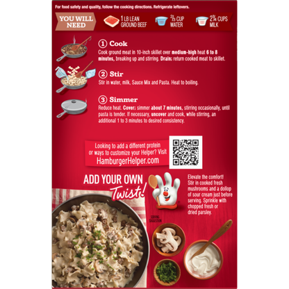 Hamburger Helper Stroganoff, Creamy &amp; Savory Sauce