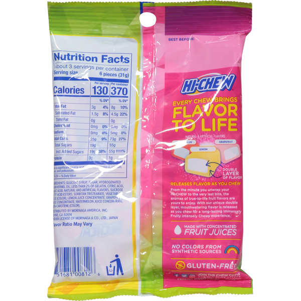 Hi-Chew Fruit Chews, Sweet &amp; Sour Mix  DestGlow