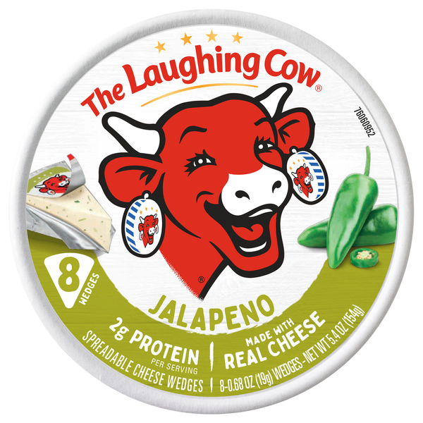 The Laughing Cow Spreadable Jalapeno Cheese Wedges  DestGlow