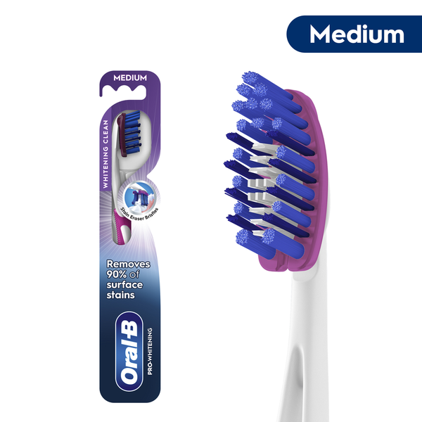Oral-B 3D White Luxe Pro-Flex Manual Toothbrush, Medium Bristles  DestGlow