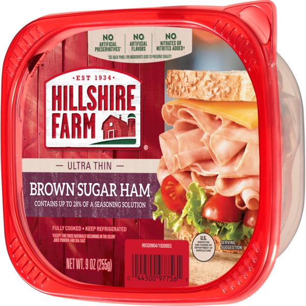 Hillshire Farm Ultra Thin Sliced Brown Sugar Ham Sandwich Meat, 9 oz  DestGlow