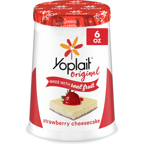 Yoplait Original Low Fat Strawberry Cheesecake Yogurt Cup