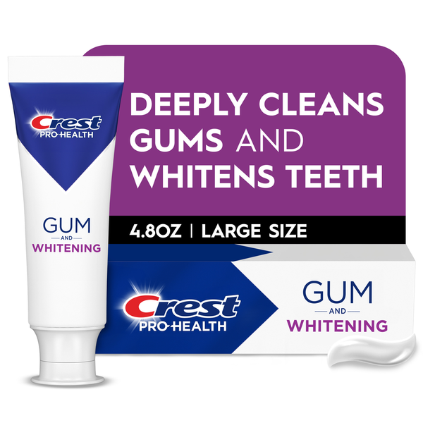 Crest Pro-Health Gum &amp; Whitening Toothpaste 4.8 oz - Gum &amp; Enamel Protection  DestGlow