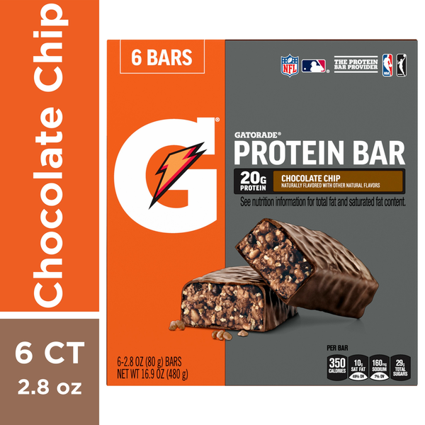 Gatorade Chocolate Chip Protein Bars  DestGlow