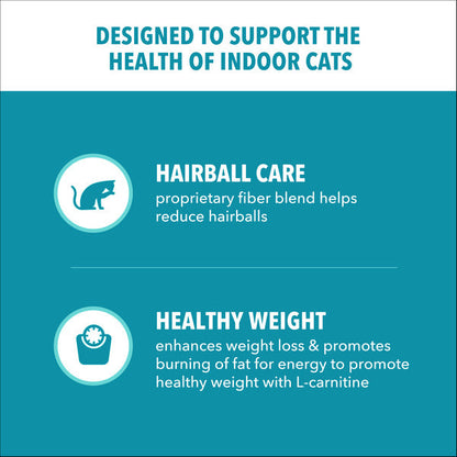 IAMS PROACTIVE HEALTH Adult Indoor Weight Control &amp; Hairball Care Dry Cat Food with Chicken &amp; Turkey Cat Kibble, 16 lb. Bag  DestGlow