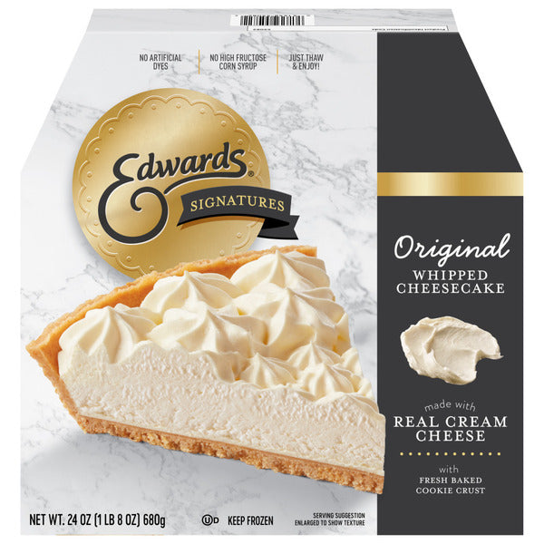 Edwards Signature Desserts Frozen Original Whipped Cheesecake  DestGlow
