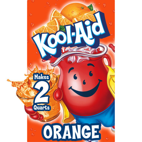 Kool-Aid Unsweetened Orange Artificially Flavored Powdered Soft Drink Mix  DestGlow