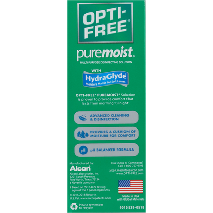 OPTI-FREE Disinfecting Solution, Multi-Purpose, with HydraGlyde, Sterile