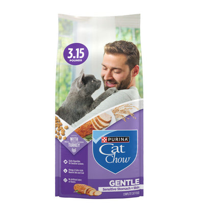 Purina Cat Chow Gentle Dry Cat Food, Sensitive Stomach + Skin