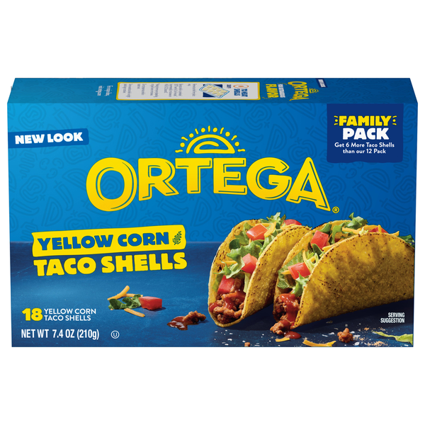 Ortega Yellow Corn Taco Shells Family Pack  DestGlow
