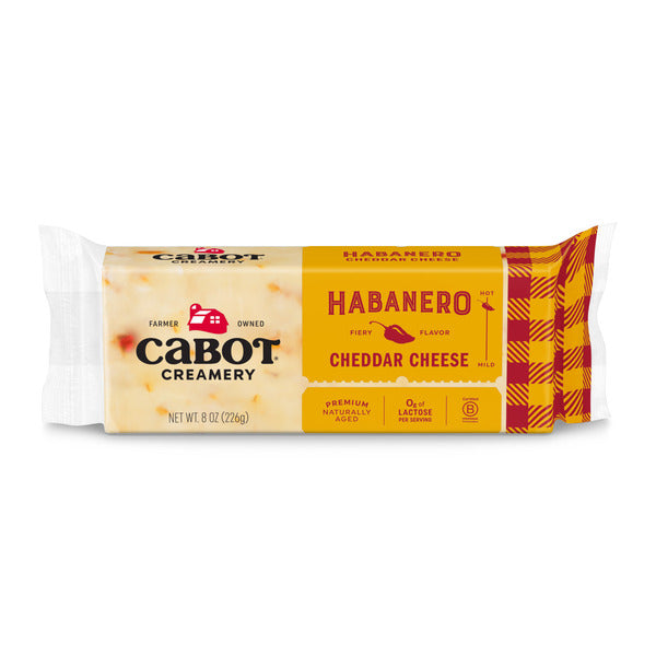 Cabot Habanero Cheddar Cheese Block, 8 oz  DestGlow