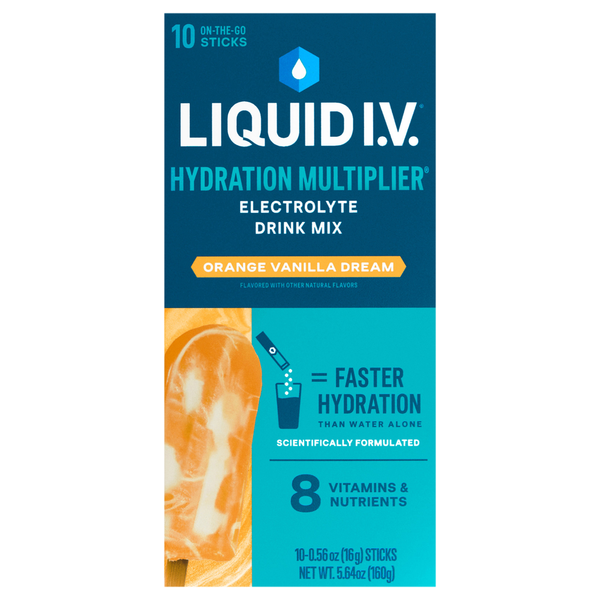 Liquid I.V. Orange Vanilla Dream Electrolyte Drink Mix  DestGlow