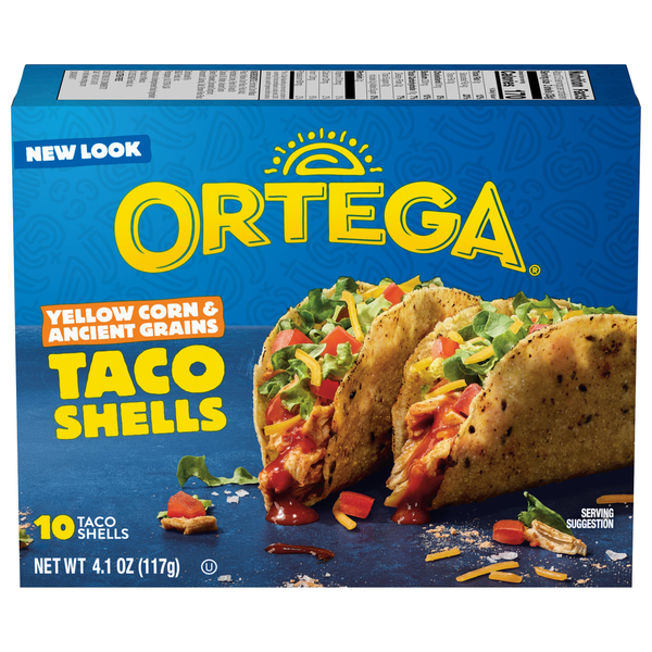 Ortega Yellow Corn &amp; Ancient Grains Taco Shells  DestGlow
