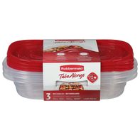 Rubbermaid Containers &amp; Lids, Rectangles, 4 Cups️  DestGlow