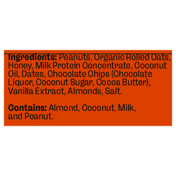 MUSH Peanut Butter Chocolate Chip Protein Bar  DestGlow