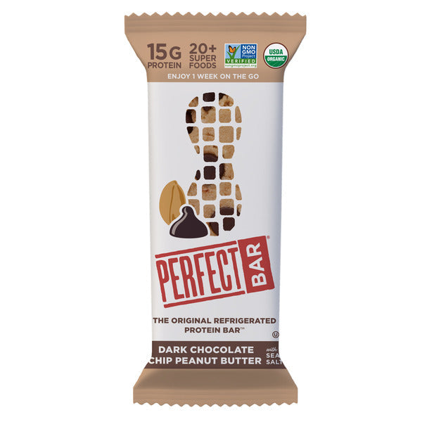 Perfect Bar Dark Chocolate Chip Peanut Butter Protein Bar, Gluten-Free 2.3 oz