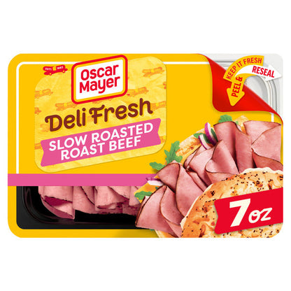 Oscar Mayer Deli Fresh Slow Roasted Roast Beef Sliced Sandwich Lunch Meat