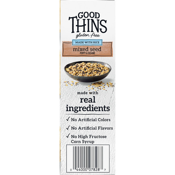 GOOD THINS Mixed Seed Rice Snacks Gluten Free Crackers, Snack Crackers 3 oz  DestGlow