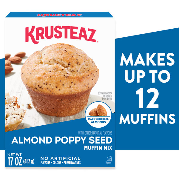 Krusteaz Almond Poppy Seed Muffin Mix  DestGlow