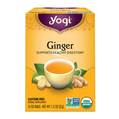 Yogi Tea Herbal Tea, Ginger, Supports Digestion, Caffeine Free