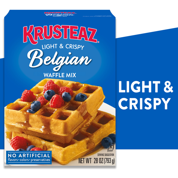Krusteaz Light &amp; Crispy Belgian Waffle Mix  DestGlow
