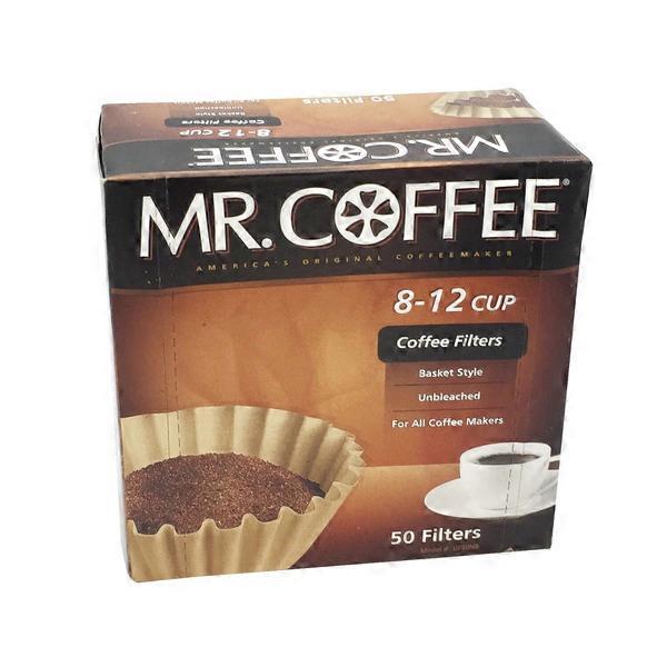 Mr. Coffee Unbleached 8-12 Cup Basket Coffee Filters  DestGlow