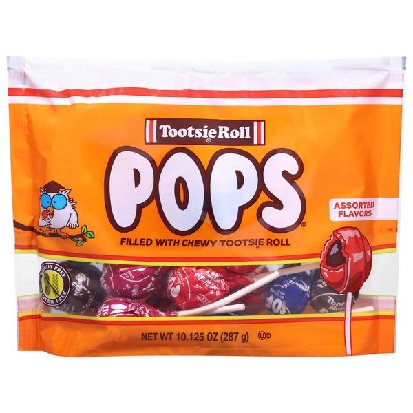 Tootsie Roll Assorted Flavors Pops  DestGlow