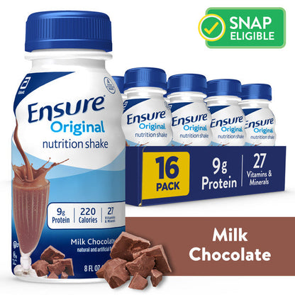 Ensure Original Nutrition Shake Milk Chocolate Ready-to-Drink Bottles  DestGlow