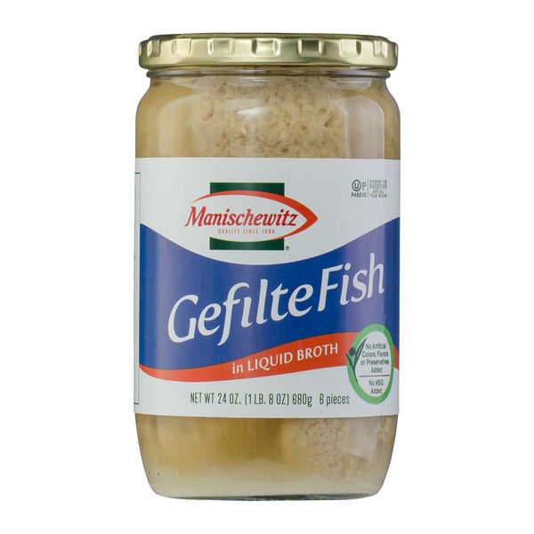 Manischewitz Gefilte Fish, In Liquid Broth  DestGlow