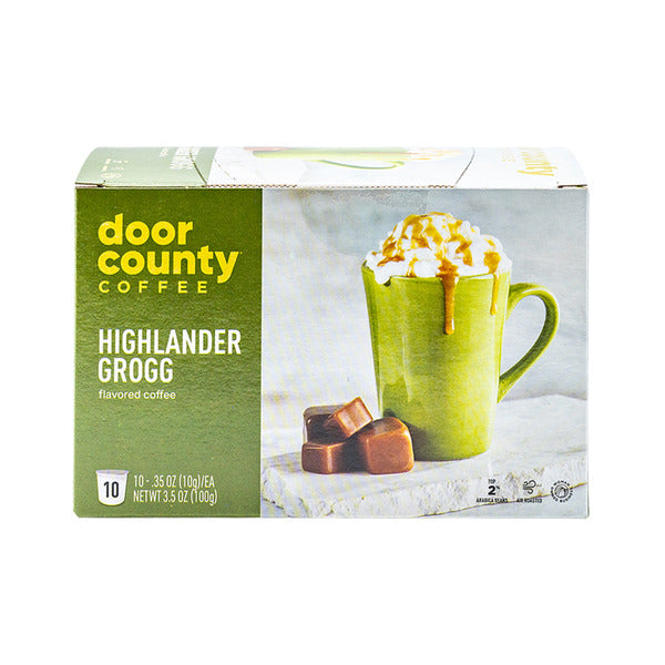 Door County Coffee‎ Highlander Grogg Coffee Single Serve Cups  DestGlow