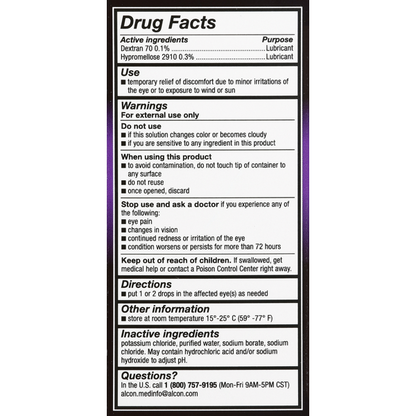 GENTEAL Tears Eye Drops, Lubricant, Liquid Drops