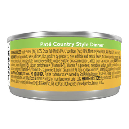 Purina Friskies Wet Cat Food Pate, Country Style Dinner