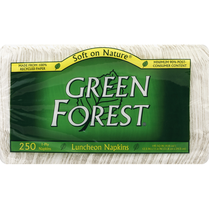 Green Forest Napkins, Luncheon, 1-Ply