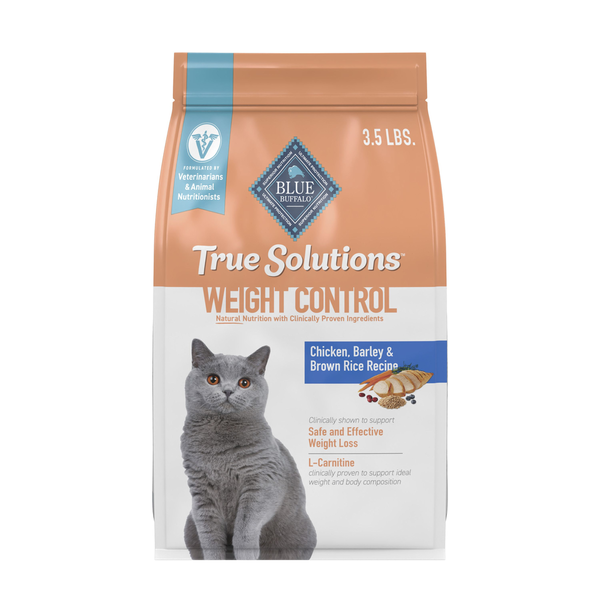 Blue Buffalo True Solutions Healthy Weight Natural Weight Control Adult Dry Cat Food, Chicken  DestGlow