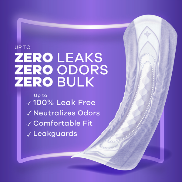 Always Discreet Discreet Pads, Extra Heavy Absorbency, Long Length  DestGlow