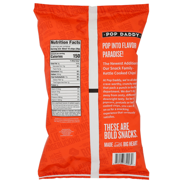 Pop Daddy Snacks Kettle Chips  DestGlow