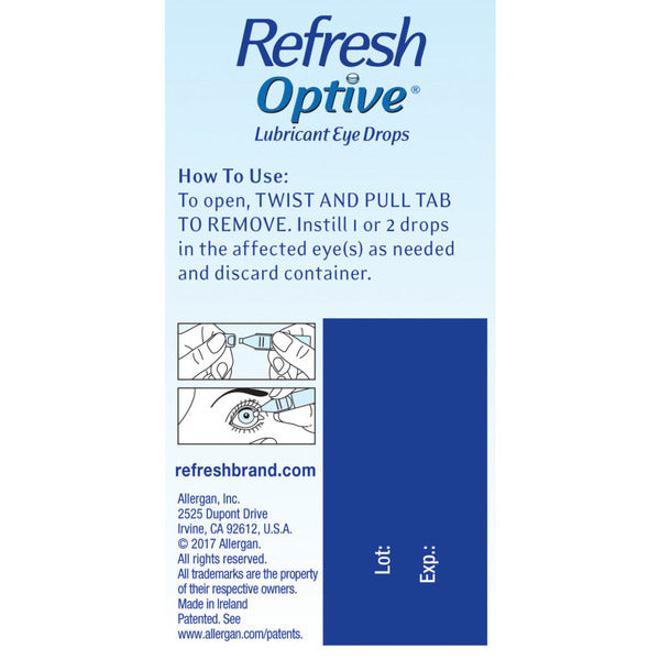 Refresh Optive Preservative-Free Artificial Tears Lubricant Eye Drops  DestGlow