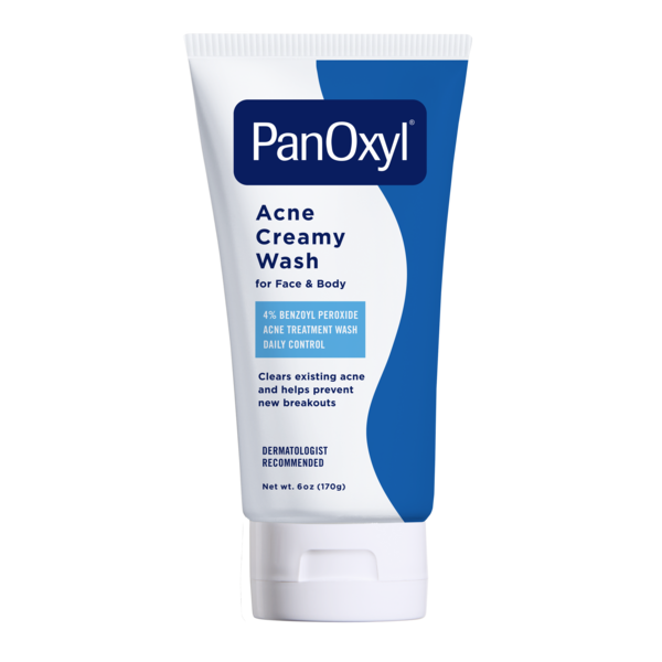 PanOxyl 4% Benzoyl Peroxide Acne Creamy Wash, Gentle, pH Balanced  DestGlow