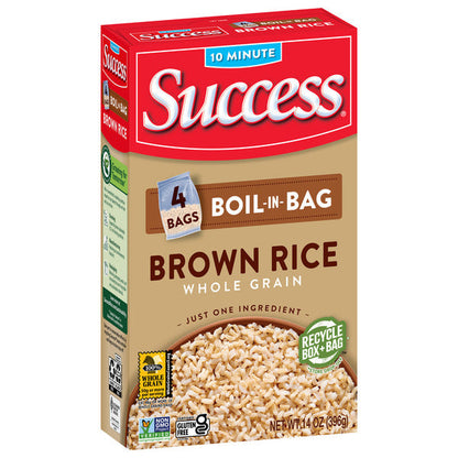 Success Boil-In-Bag Whole Grain Brown Rice, Non-Gmo, Gluten-Free