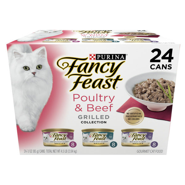 Purina Fancy Feast Poultry &amp; Beef Grilled Collection  DestGlow