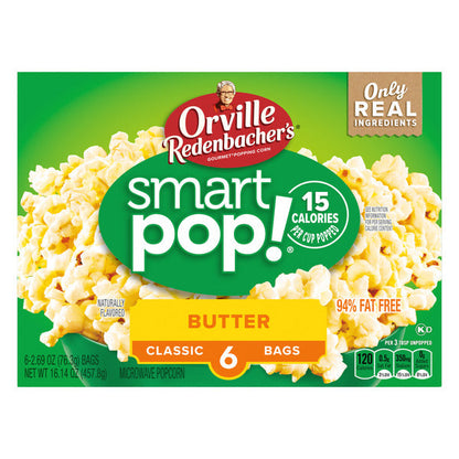 Orville Redenbacher Smart Pop! Butter Popcorn, Microwave Popcorn