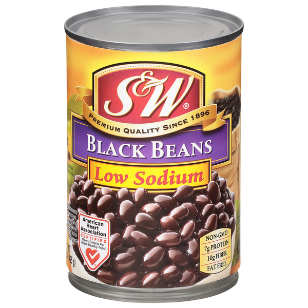 S&amp;W Black Beans, Low Sodium  DestGlow
