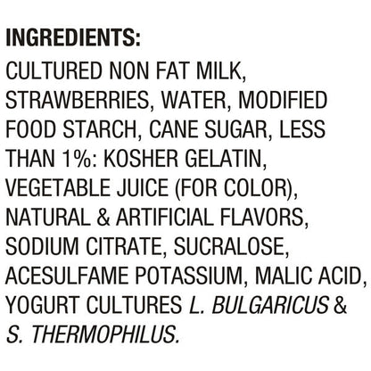 Dannon Light + Fit Original Strawberry Fat Free Yogurt