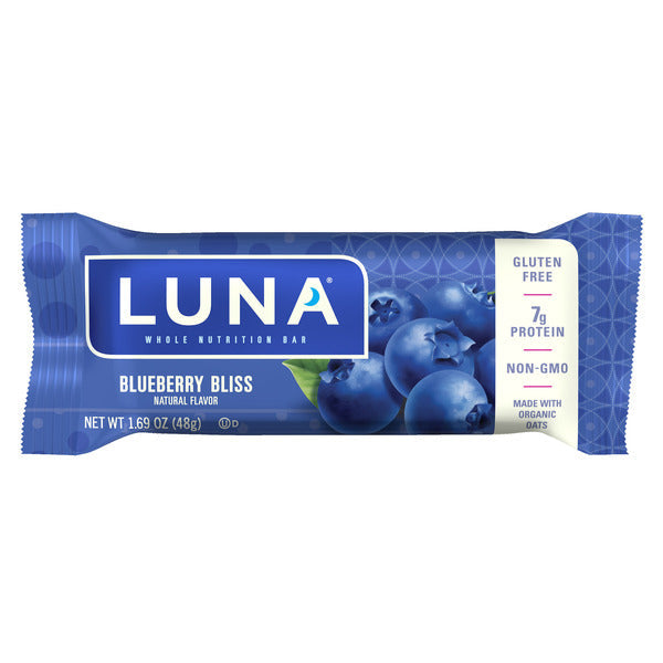Luna Blueberry Bliss Flavor Gluten Free Snack Bar  DestGlow