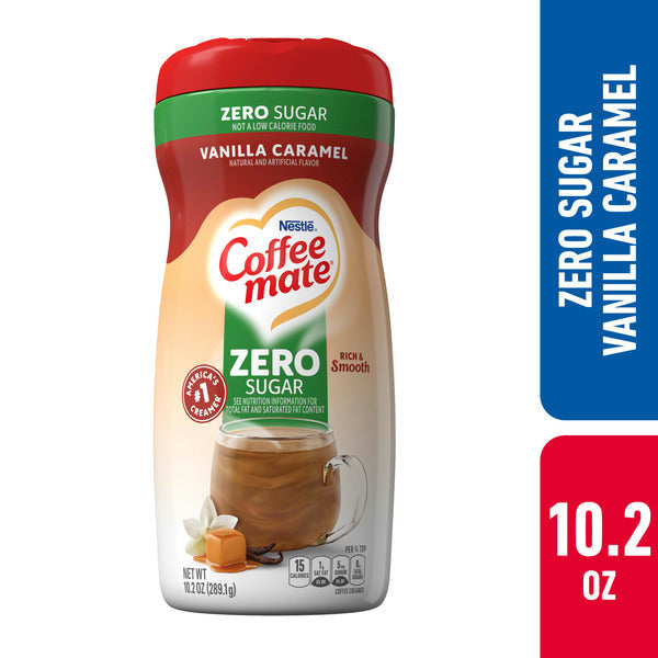 Coffee mate Zero Sugar Vanilla Caramel Powder Coffee Creamer  DestGlow