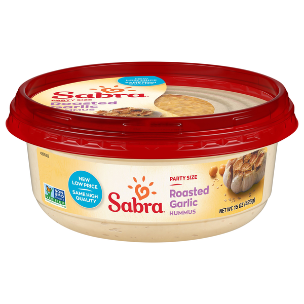 Sabra Roasted Garlic Hummus Party Size  DestGlow