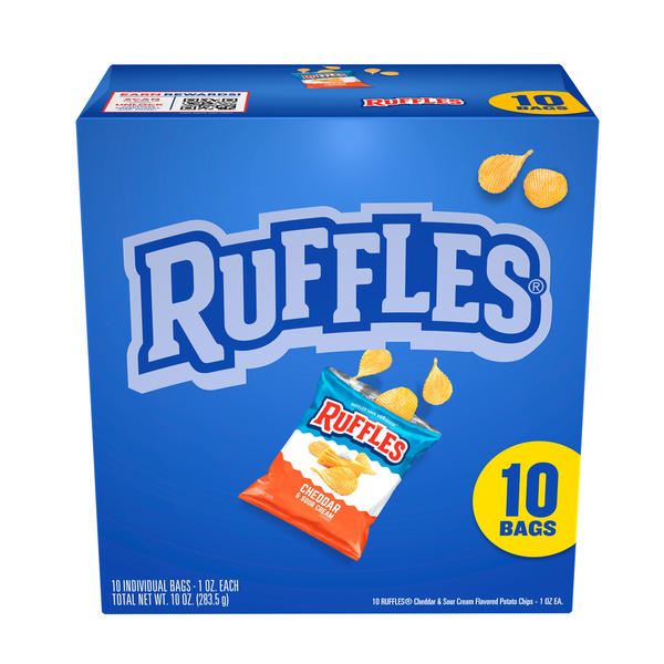 Ruffles Potato Chips Cheddar &amp; Sour Cream  DestGlow
