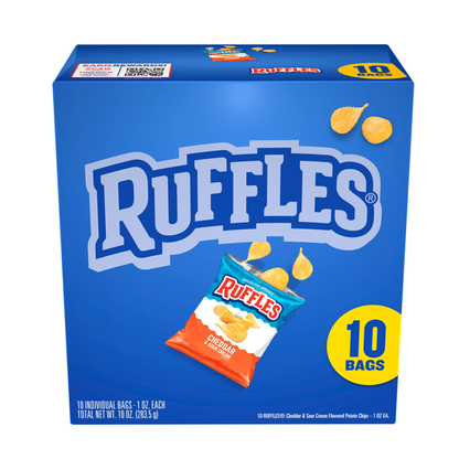 Ruffles Potato Chips Cheddar &amp; Sour Cream  DestGlow